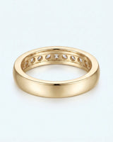 Channel Set Wedding Band in White Gold