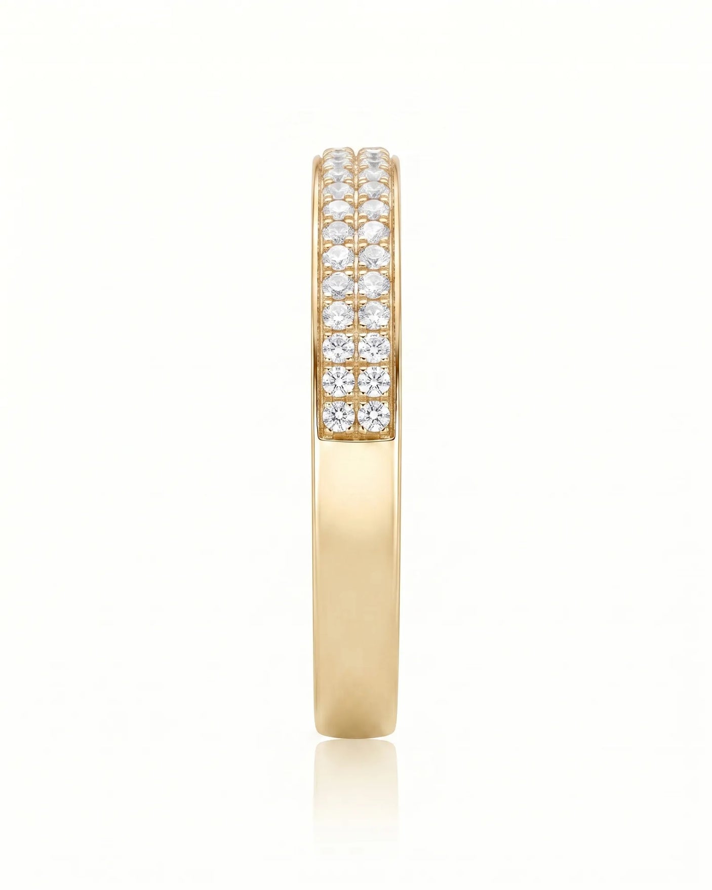 Diamond Infinity Band in Yellow Gold