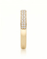 Diamond Infinity Band in Yellow Gold