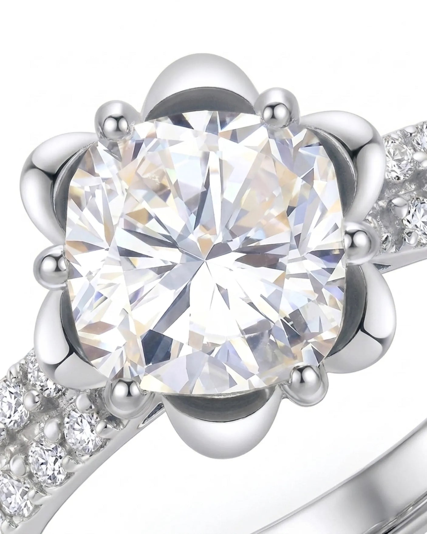 LAURE • Cushion Moissanite Yellow Ring