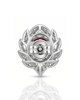 LAVINIA - Ruby Diamond Blossom Stud Earrings