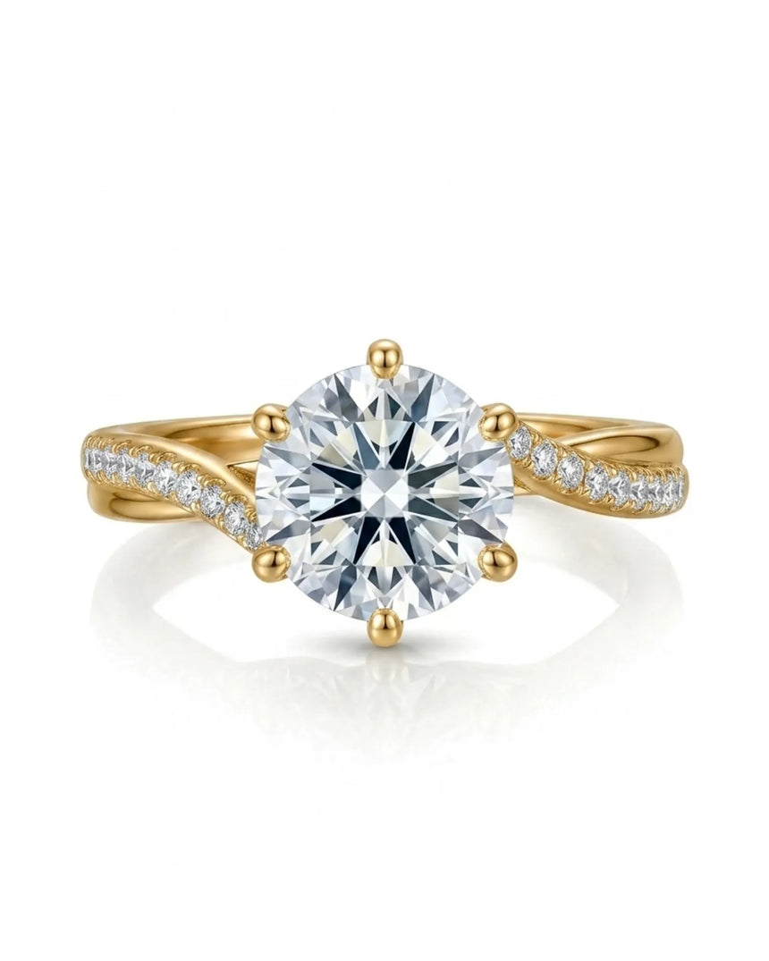 Amira - White Radiance Natural Diamond Ring