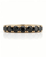 Black Natural Diamond Eternity Band