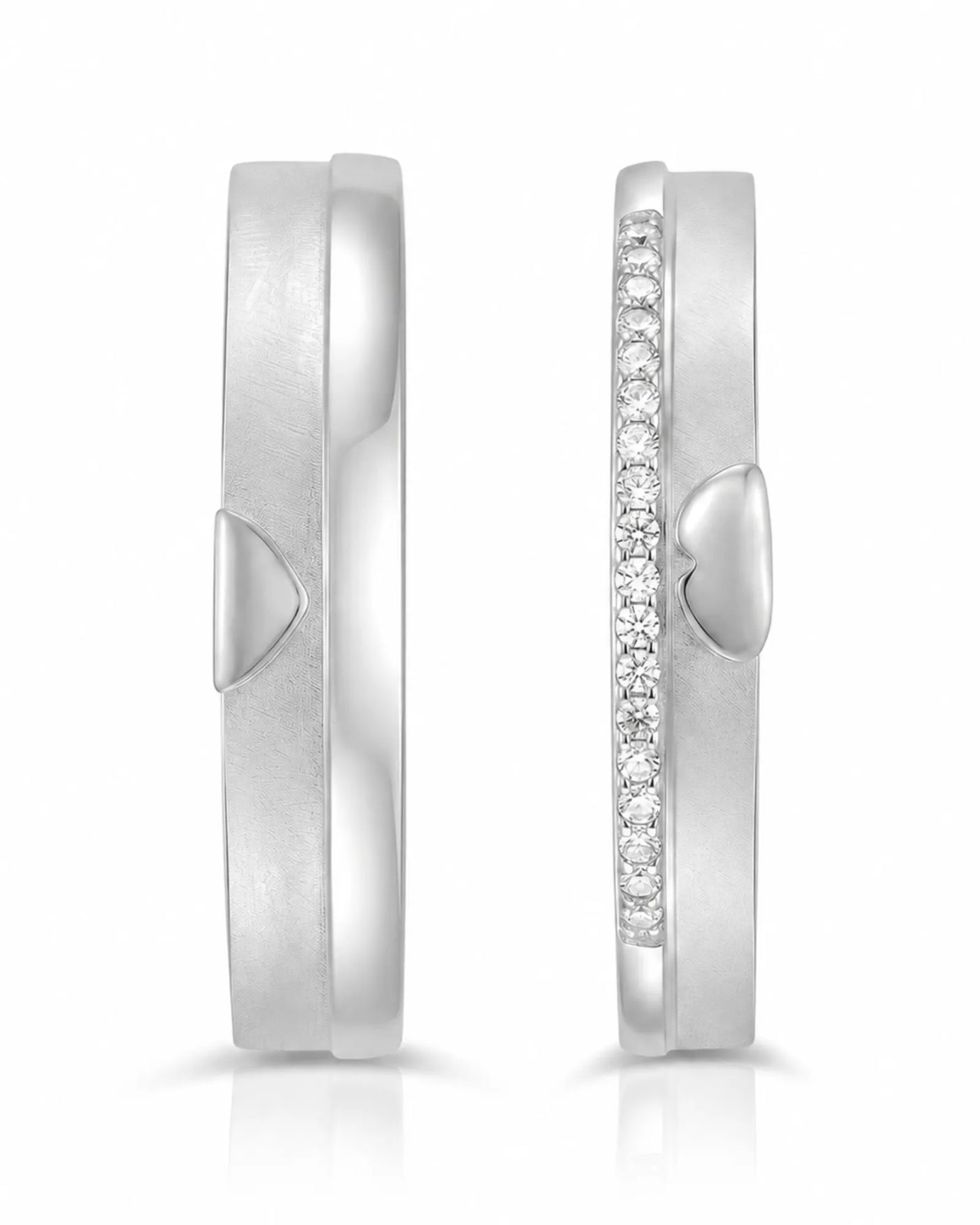 The Sweet Embrace Duo Wedding Ring Set