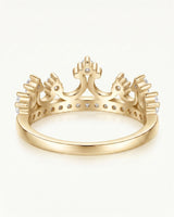 Tiara Wedding Band with Diamonds in White Gold