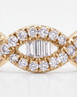 Rose Gold Eternity Band with Baguette Diamonds