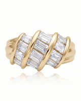 Baguette Eternity Band in Yellow Gold