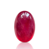 11.24 carats Pigeon Blood Red Natural Ruby | Oval Cabochon - Treated
