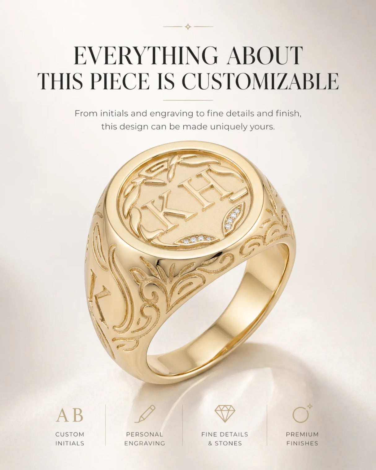 Heritage Crest Signet Ring