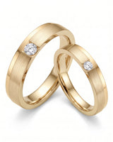 Destiny Match Wedding Band in Two Tone | His & Hers