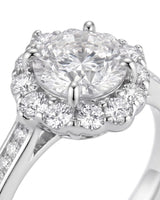 Alaya – Heavenly Harmony Natural Round Diamond Halo Engagement Ring