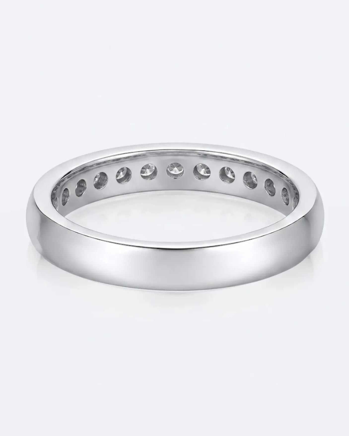 Channel Set Wedding Band in Yellow Gold
