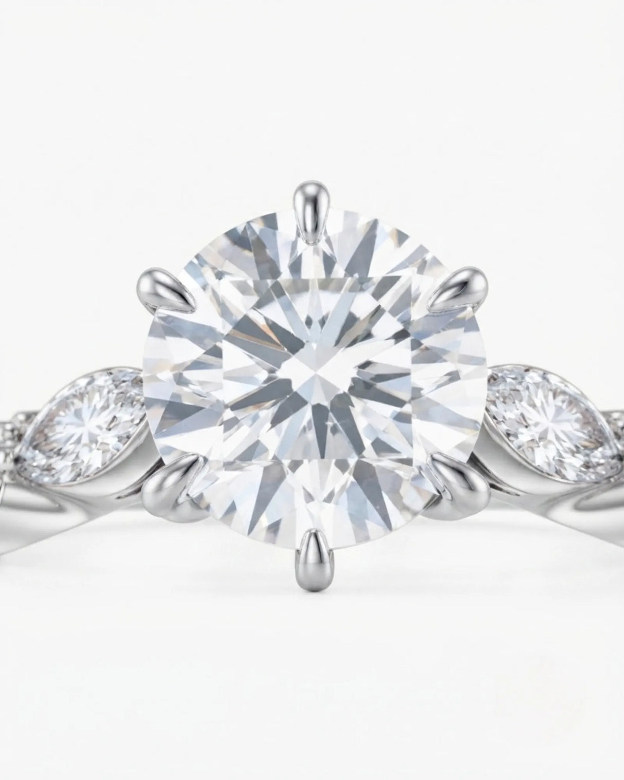 Faye – Natural Round Diamond Six-Prong Engagement Ring