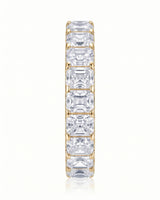 Radiant Cut Diamond Eternity Platinum Band