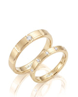 Linear Covenant Wedding Set | His & Hers