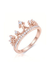 Tiara Wedding Band with Diamonds in White Gold