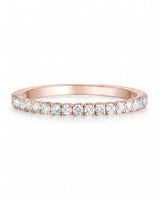 2mm Diamond Wedding Band in Yellow Gold