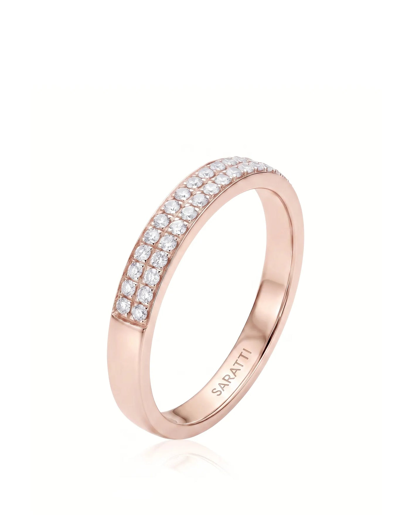 Diamond Infinity Band in Yellow Gold