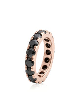 Black Natural Diamond Eternity Band