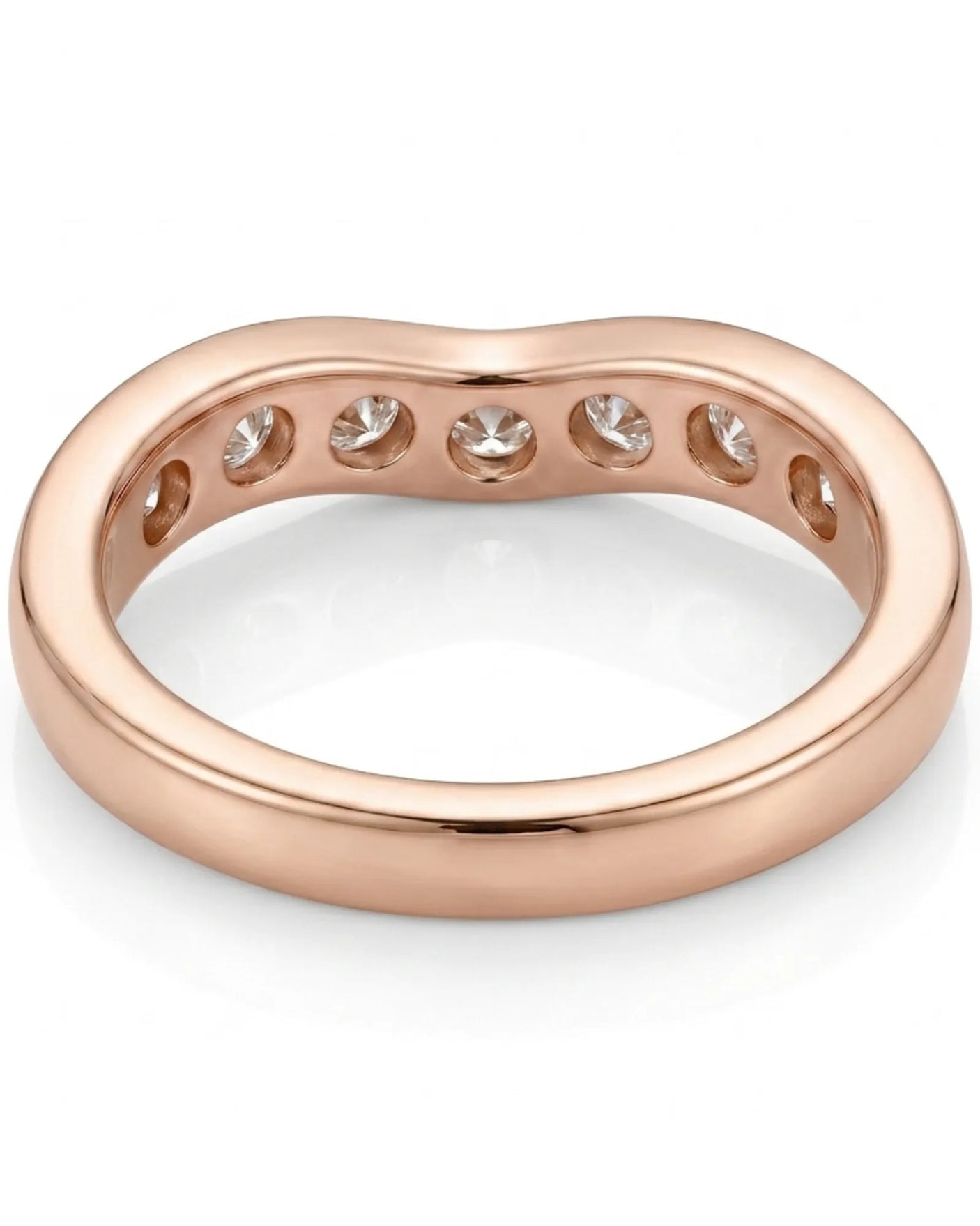 Yellow Gold Wedding Band with Diamonds