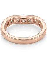 Yellow Gold Wedding Band with Diamonds