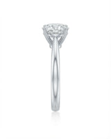 Fiore – Sparkly Bloom Natural Round Diamond Tulip Solitaire Ring