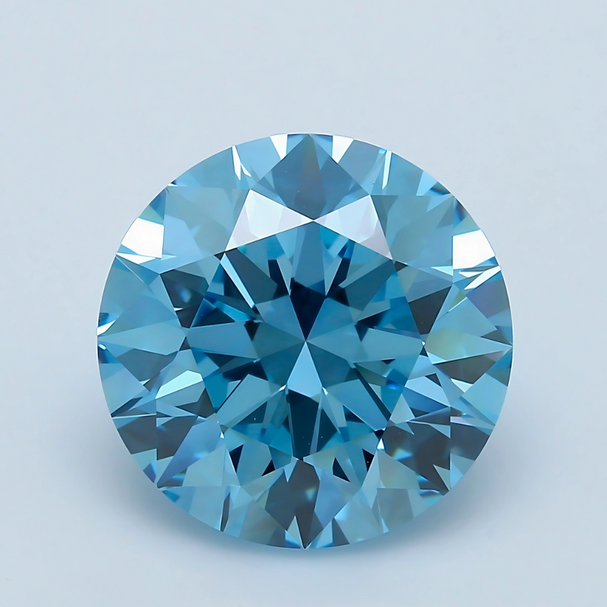 12.53 carats Fancy Intense Blue Diamond (Treated) | GIA Certified | Saratti Jewelry