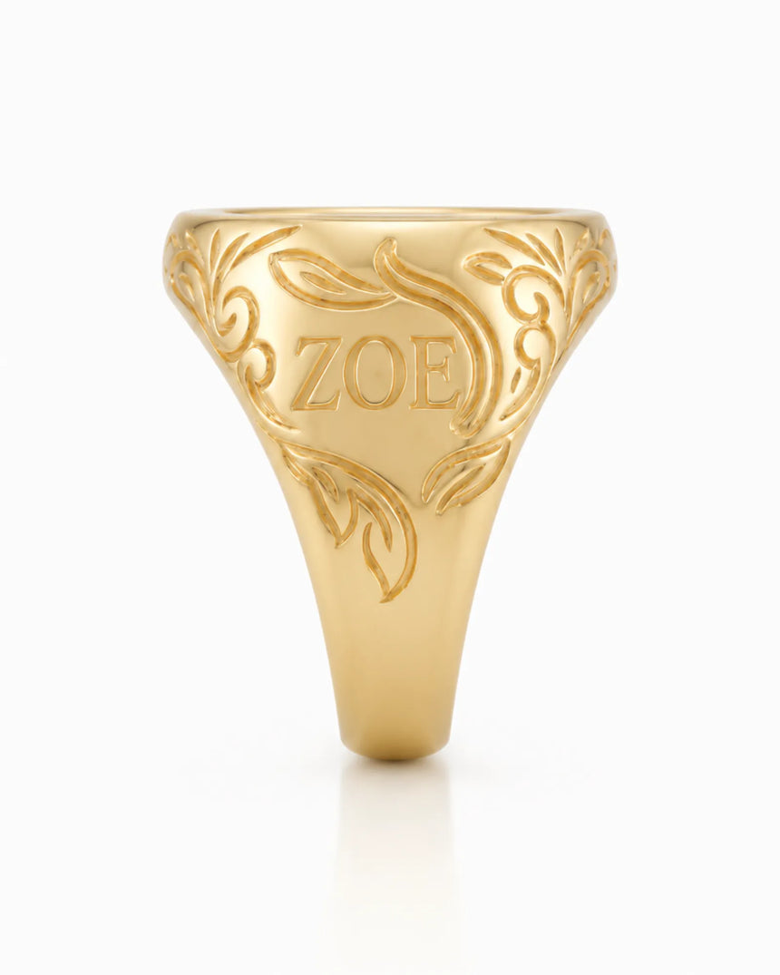 Heritage Crest Signet Ring | 1804 - ZOE