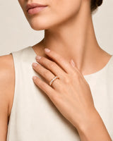 Princess Cut Diamond Wedding Band in Yellow Gold
