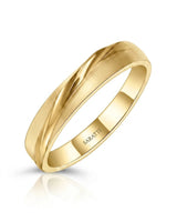 18K yellow gold couple wedding rings featuring elegant matching bands with refined luxury craftsmanship | SARATTI