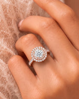 Keira – Gleaming Promise Natural Round Diamond Double Halo Ring