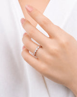 Diamond Wedding Band in White Gold