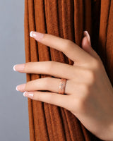 Yellow Gold Diamond Wedding Band Matte Finish