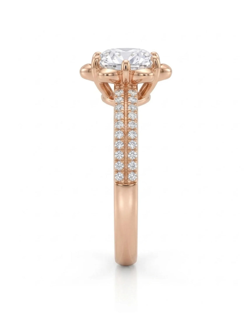 LAURE • Cushion Moissanite Yellow Ring