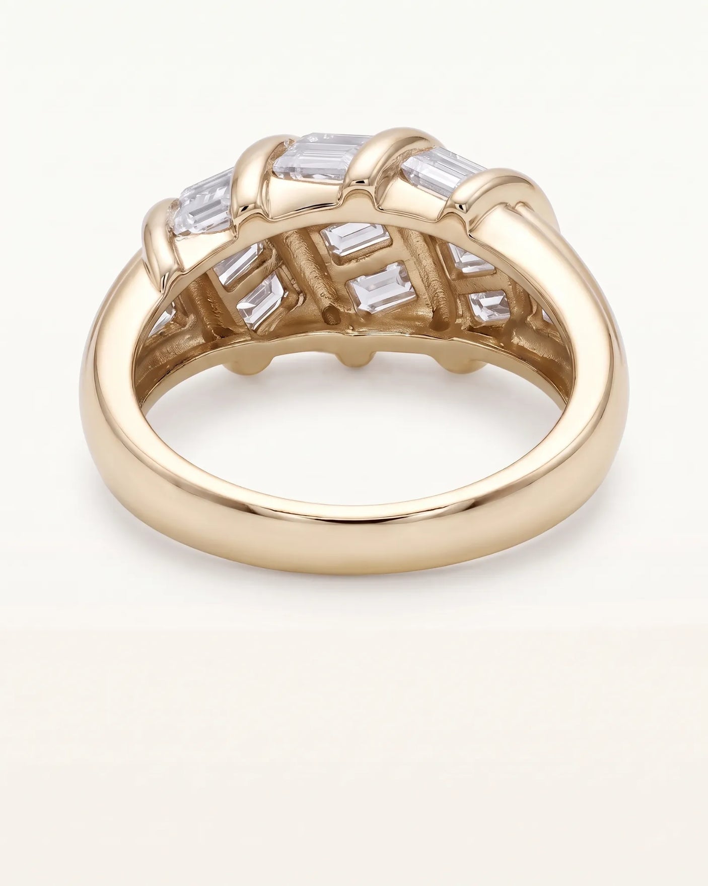 Baguette Eternity Band in Yellow Gold