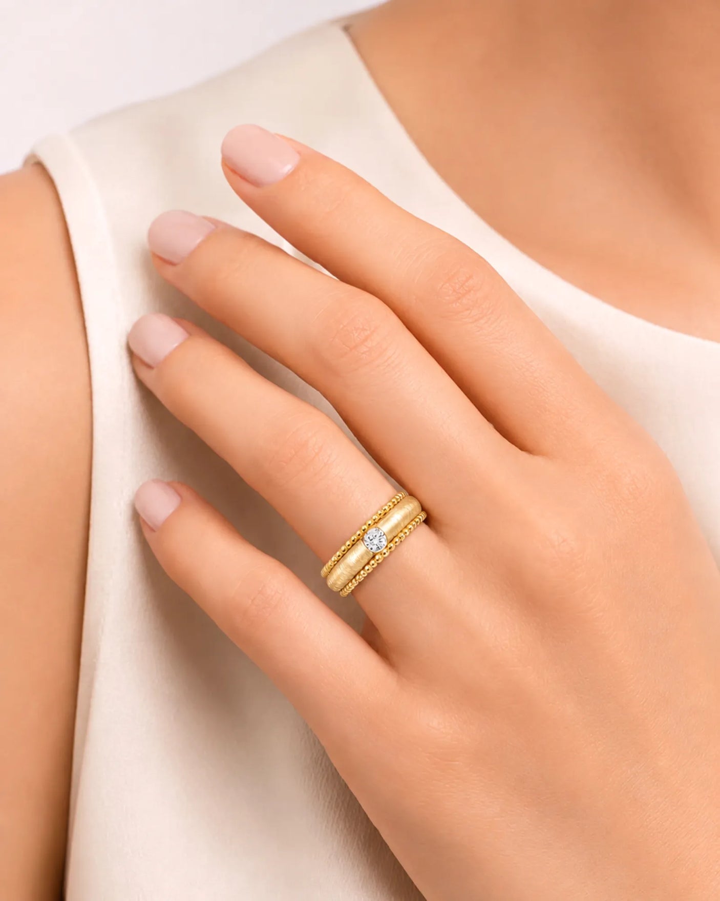 18K yellow gold diamond wedding band for weddings, anniversaries, milestone gifts, and statement everyday wear | SARATTI