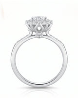 Alaya – Heavenly Harmony Natural Round Diamond Halo Engagement Ring