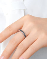 Black Natural Diamond Eternity Band