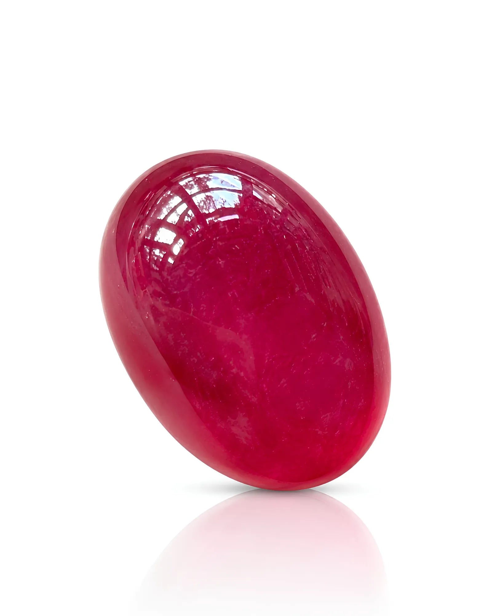 13.4ct Natural Ruby oval loose gemstone display view - SARATTI