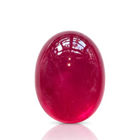 13.4 carats Pigeon Blood Red Natural Ruby | Oval Cabochon - Treated