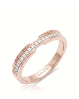 Round Diamond Wedding Band in White Gold