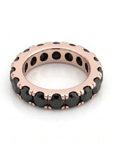 Black Natural Diamond Eternity Band