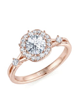 Emory – Eternal Presence Natural Round Diamond Halo Ring