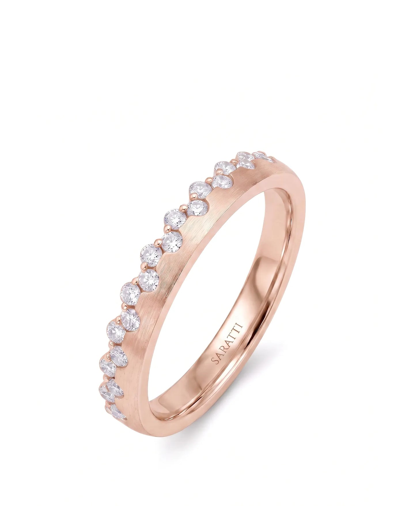 Princess Tiara Diamond Eternity Wedding Band