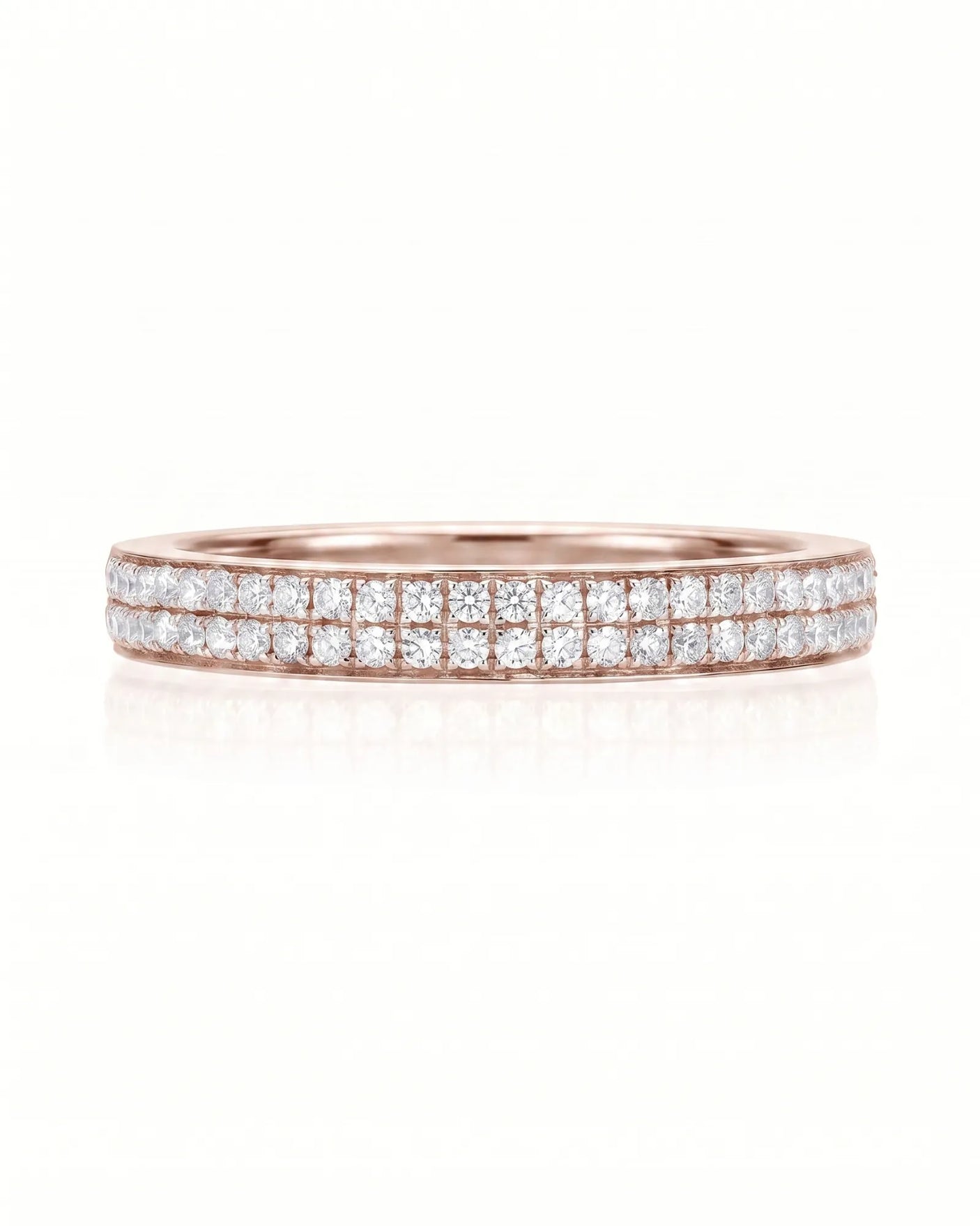 Diamond Infinity Band in Yellow Gold