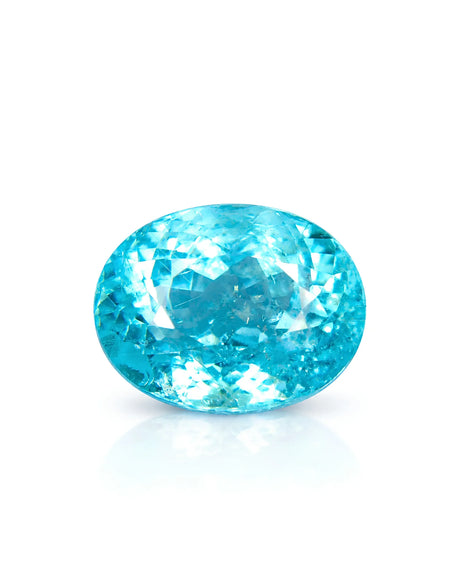 14.71 carats Natural Paraiba Tourmaline oval gemstone showing neon blue colour character | SARATTI