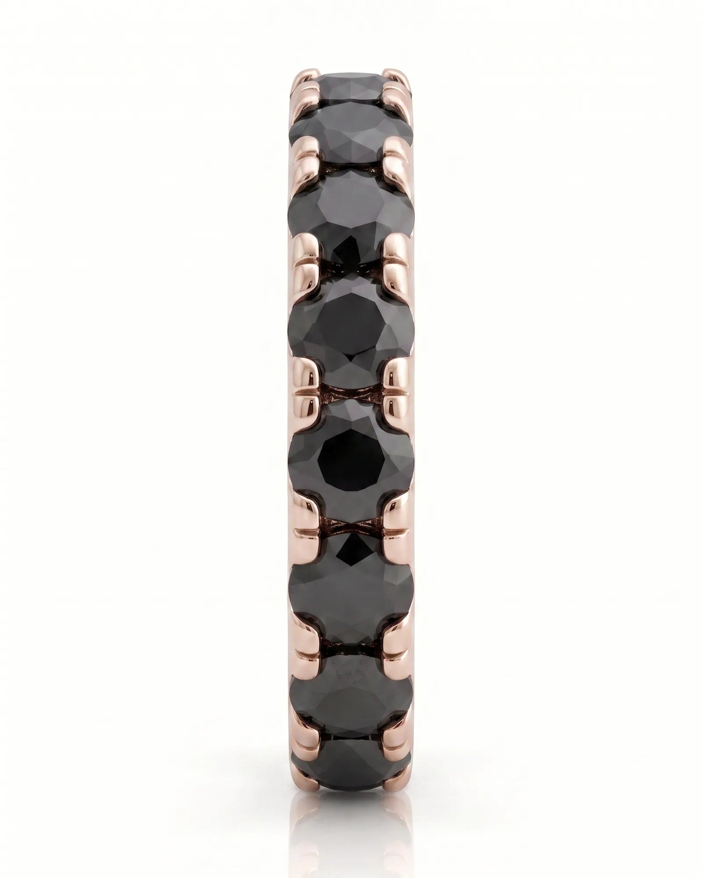 Black Natural Diamond Eternity Band