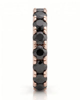 Black Natural Diamond Eternity Band