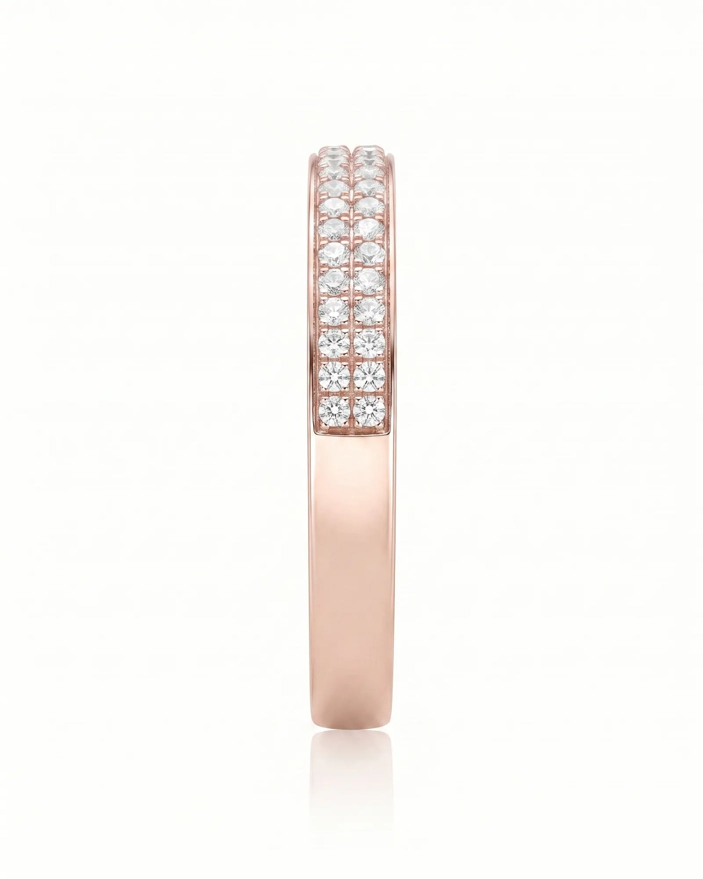 Diamond Infinity Band in Yellow Gold