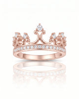 Tiara Wedding Band with Diamonds in White Gold